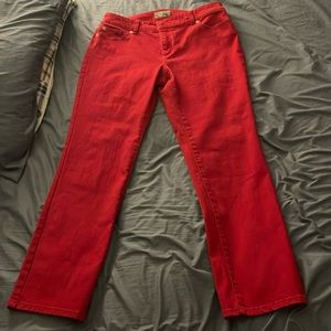 So Slimming Chico Red Pants Size 1.5